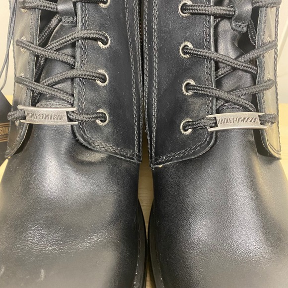 NEW Harley Davidson Black Leather Motorcycle Riding Boots Mens 10 /EU 43 - Picture 4 of 10